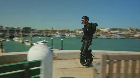 Electric Unicycle Stock Footage 195525865