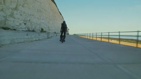 Electric Unicycle Stock Footage 195526430