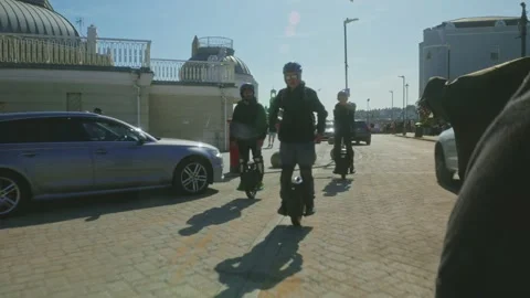 Electric Unicycle Stock Footage 195526455