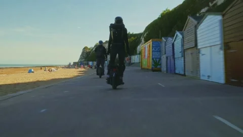Electric Unicycle Stock Footage 195527552