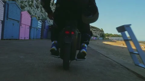 Electric Unicycle Stock Footage 195527766