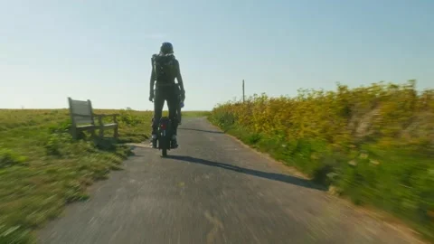 Electric Unicycle Stock Footage 195528446
