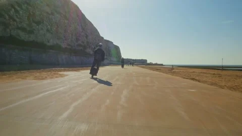 Electric Unicycle Stock Footage 195528827