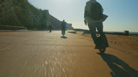 Electric Unicycle Stock Footage 195531221