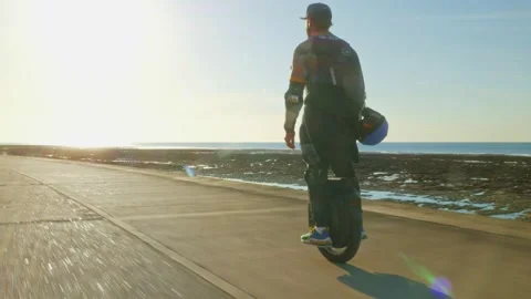 Electric Unicycle Stock Footage 195535652