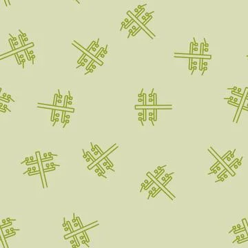 Electric utility pole electrical engineer line seamless pattern Illustrazione stock