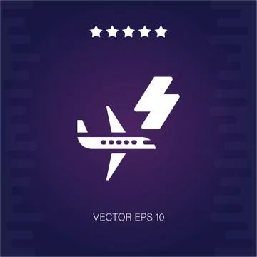 Electric vector icon Illustrazione stock