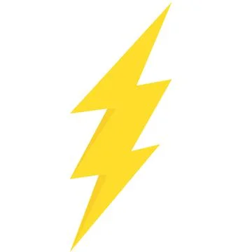 Electric vector icons, isolated. Bolt lightning flash icons. Flash icons Stock Illustration