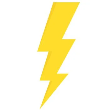 Electric vector icons, isolated. Bolt lightning flash icons. Flash icons Stock Illustration