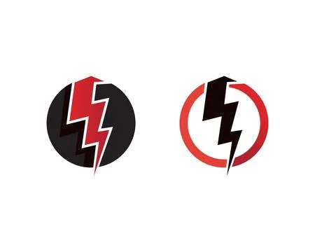 Electric Vector lightning icon logo and symbols 스톡 일러스트