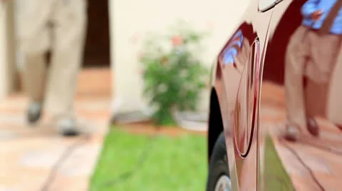 Electric vehicle being plugged in Stock-Footage 24466167