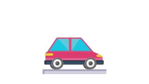 An electric vehicle featuring a plug and a lightning bolt, symbolizing its .. Video stock 332531509