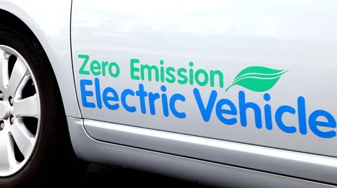 Electric Vehicle Stock Footage 43360572