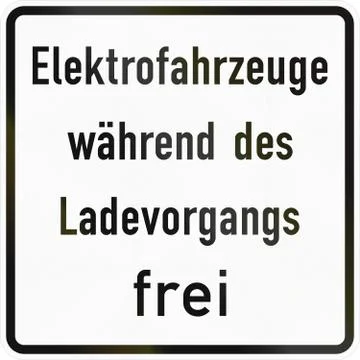 Electric Vehicles Allowed While Charging Stock Illustration