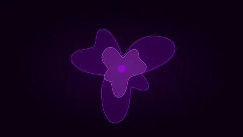 Electric violet morphing blob for organic shape visuals. Professional Stock Footage 342624380