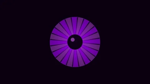 Electric violet psychedelic eye for third eye visuals. Professional psychedelic Vidéo 342624286