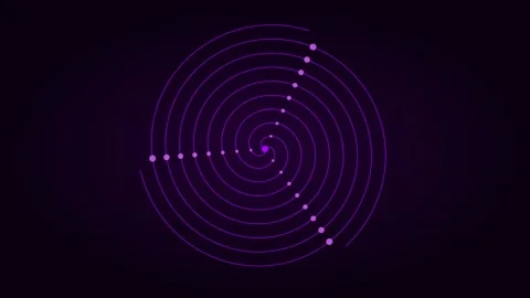 Electric violet spiral vortex for trippy pattern visuals. Professional 스톡 동영상 342624460
