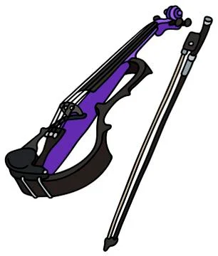 Electric violin Stock Illustration
