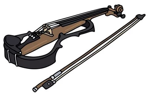 Electric violin Stock Illustration