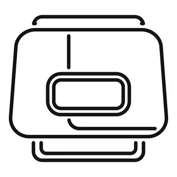 Electric waffle maker preparing delicious breakfast Stock Illustration