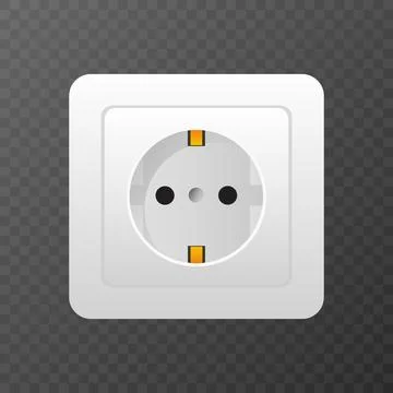 Electric wall socket outlet isolated icon. vector illustration 스톡 일러스트