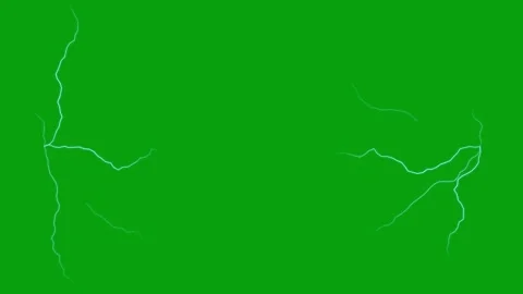 Electric Waves Pulse Collision Green Screen Stock Footage 332160066