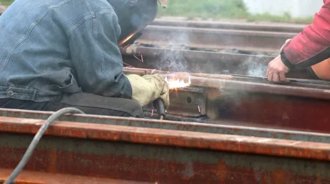 Electric welding Stock Footage 1017815