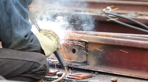 Electric welding Stock Footage 1017958