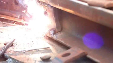 Electric welding Stock Footage 1018584