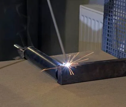 Electric welding Foto stock