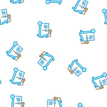 Electric welding vector seamless pattern Stock Illustration