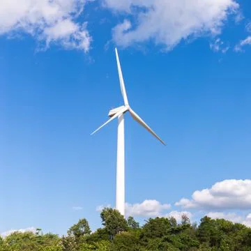 Electric wind mill Stock Photos