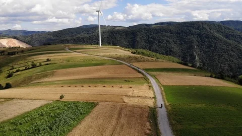 Electric windmill drive by Video stock 106820657