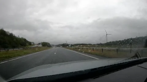 Electric Windmill Large Stock Footage 162174024