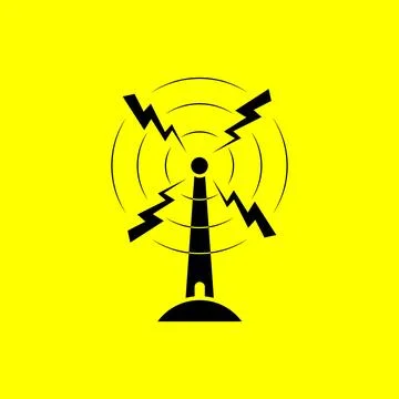 Electric Windmill Logo Stock Illustration