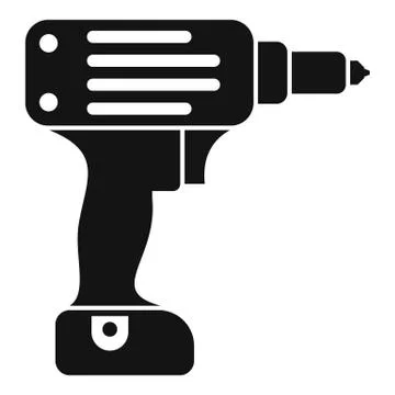 Electric wireless drill icon, simple style Stock Illustration