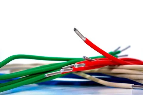 Electric wires Stock Photos
