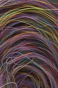 Electric Wiring Multicolored Installation Cable. IA technology Stock Illustration