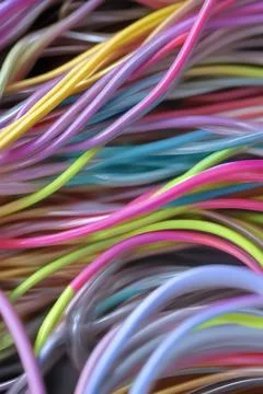 Electric Wiring Multicolored Installation Cable. IA technology Stock Illustration