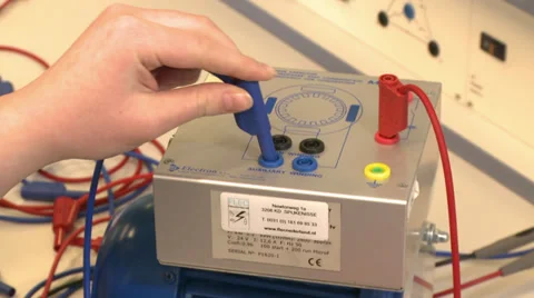 ELECTRIC WORKSHOP ENGINE MULTIMETER 1 Stock Footage 39336171