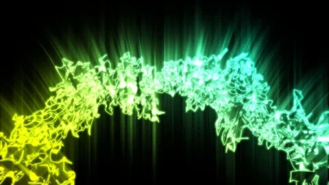 Electric Wreath Looping Animation Stock Footage 73306399