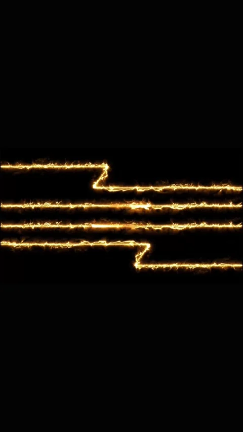 Electric yellow waves pulsing with radiant energy power. Intense yellow ele.. Stock Footage 344840610