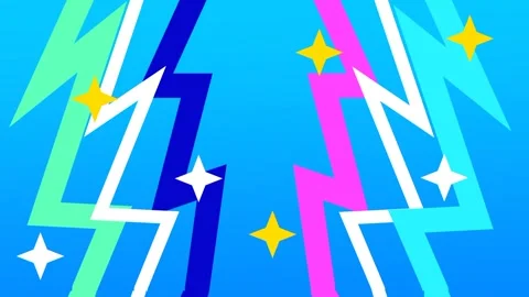 Electric Zigzag Colors Stock Footage 335639896