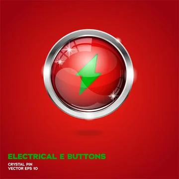 Electrical 3D Buttons Christmas Edition Stock Illustration