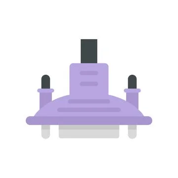 Electrical adapter icon flat isolated Stock Illustration
