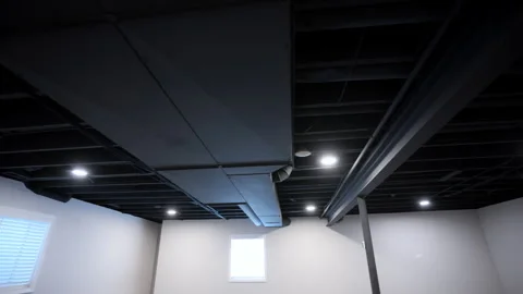 Electrical and hvac air systems communications with poles and metal pipes on the Stock-Footage 310627795