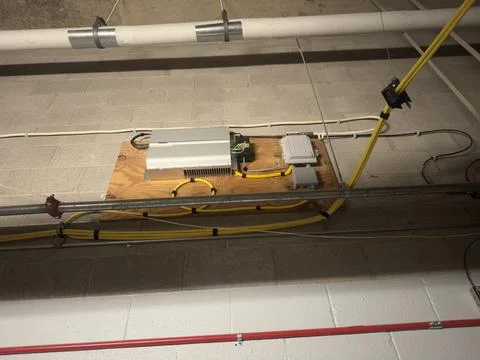 Electrical and Network Equipment Installation Stock-Fotos