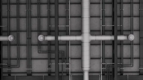 Electrical and ventilation systems Stock Footage 307593084