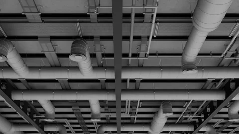 Electrical and ventilation systems Stock Footage 307593134