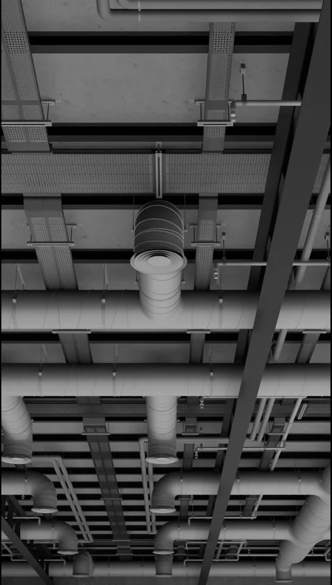 Electrical and ventilation systems Stock Footage 307593908